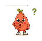 Mascotte Doucette réfléchit
